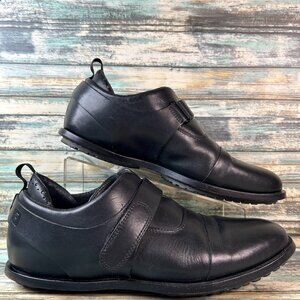 Tsubo Monk Strap Loafers Mens Kreiken Size 10 Black Leather Dress Shoe Comfort